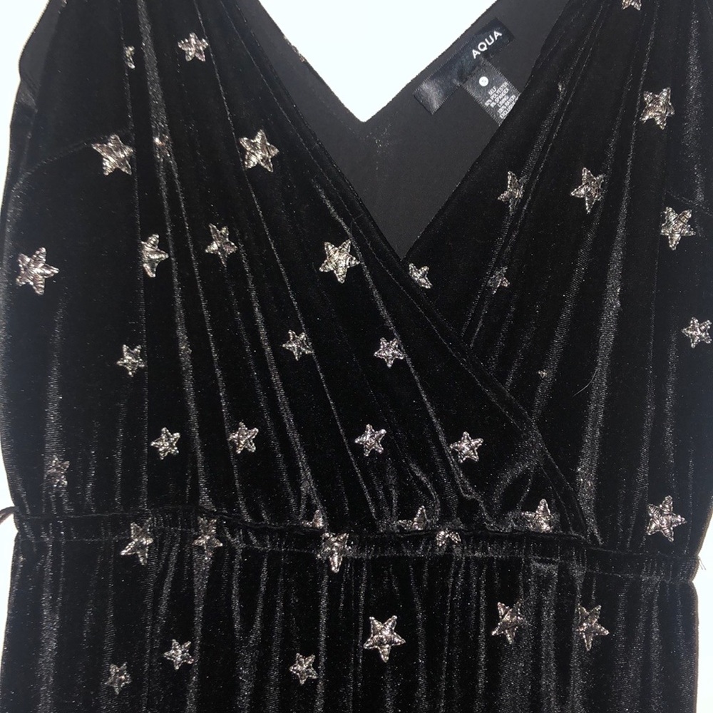 Black velvet Star ⭐️ jumpsuit